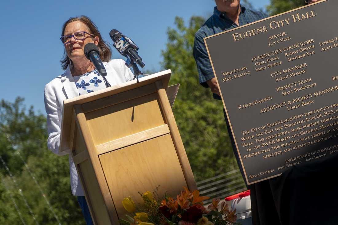 Thursday July 19, 2024 marked the offical opening of the city of Eugene's new offices and city hall (Lulu Devoulin/ Emerald)