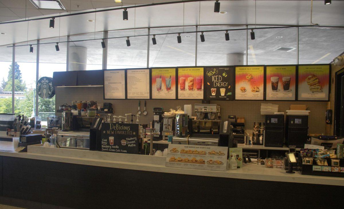 The Starbucks on Campus sits in the middle of the EMU fishbowl. (Alyssa Garcia/Emerald)