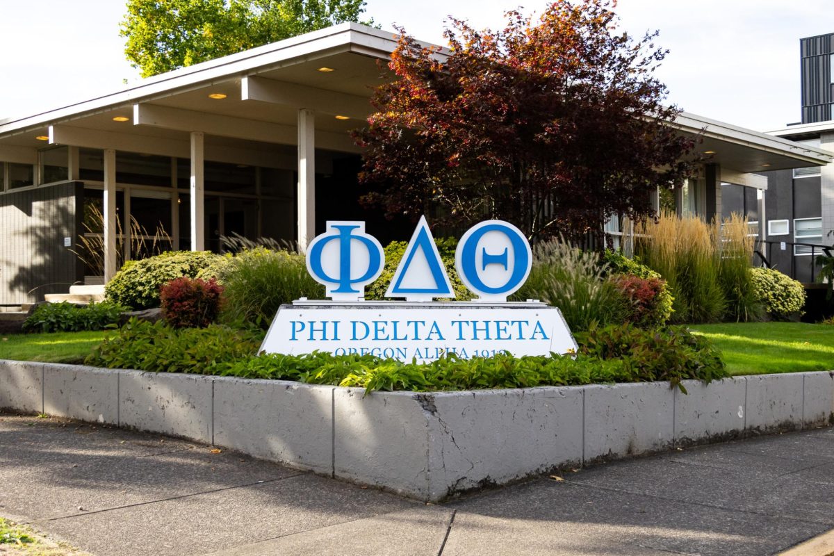 The Phi Delta Theta house sits right next to campus on Kincaid st. (Jonathan Suni/Emerald)