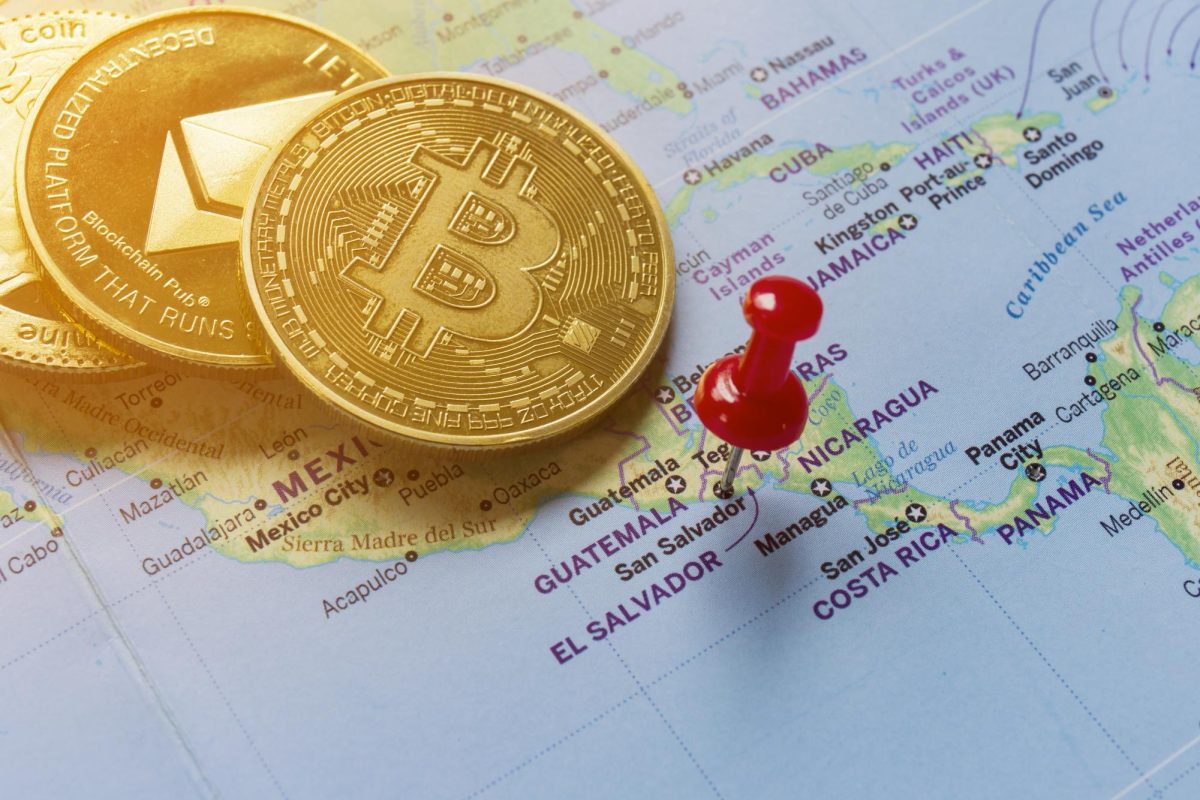 Image source: https://www.vecteezy.com/photo/6969873-a-red-pin-is-pinned-on-the-world-map-of-el-salvador-and-there-is-a-bitcoin-next-to-it 