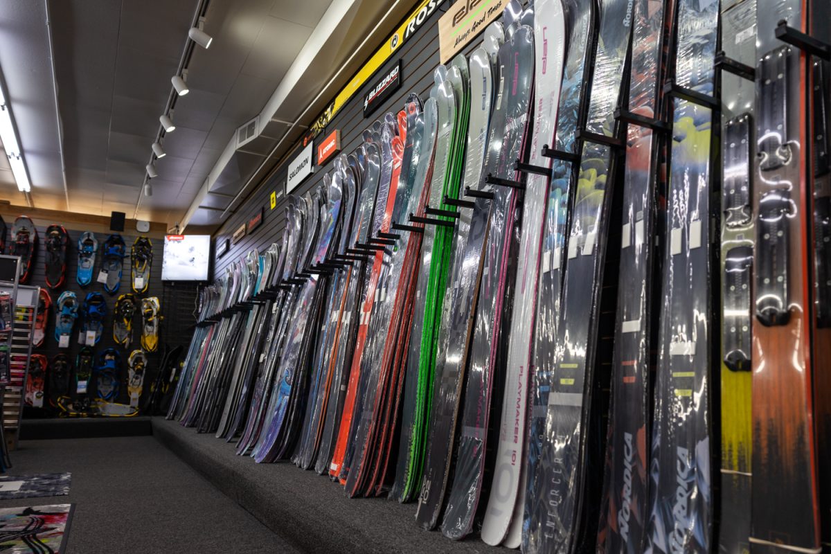 Berg's is a specialized snow sport store located on West 13th Ave in Eugene, Ore. (Molly McPherson/Emerald)