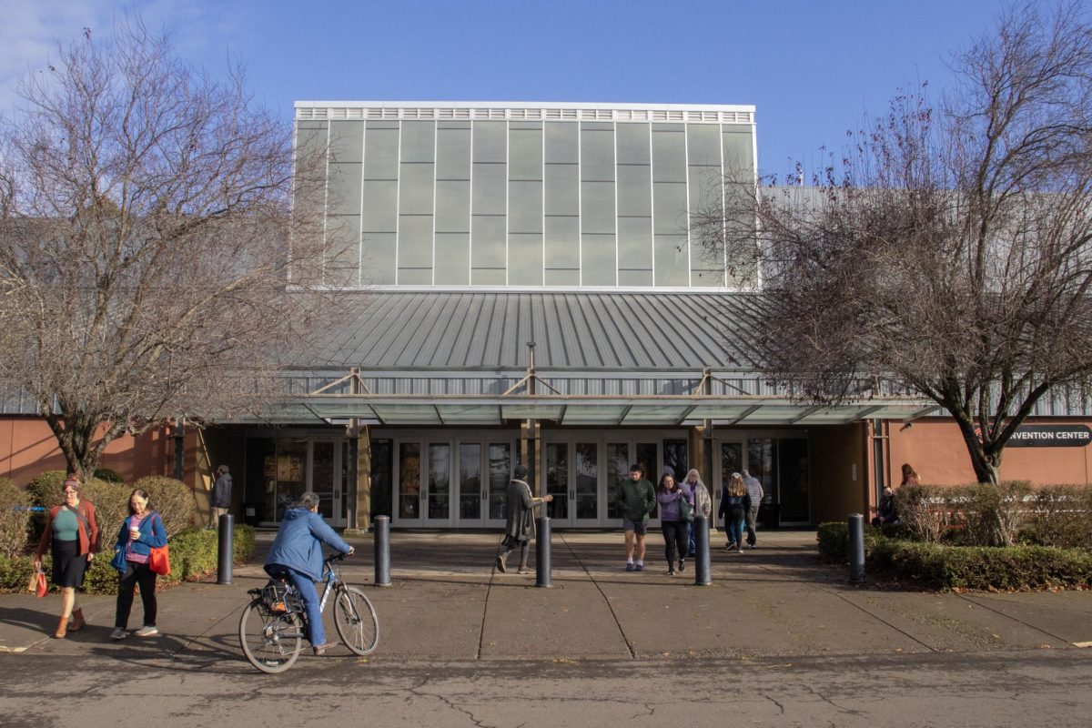 Lane Events Center serves the community as a multi-use facility in Eugene, Ore. (Alyssa Garcia/Emerald)  
