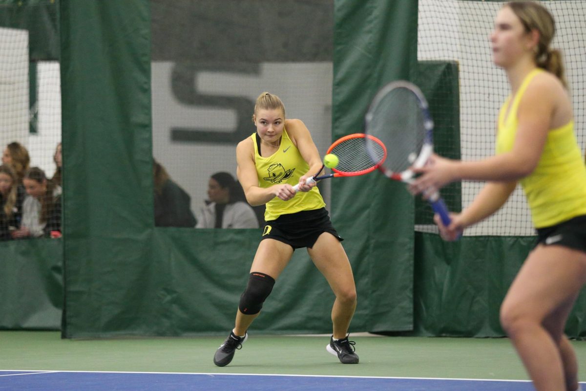 Oregon Women's Tennis went against Long Beach State at the Student Tennis Center in Eugene, Ore. on Jan 26, 2025.