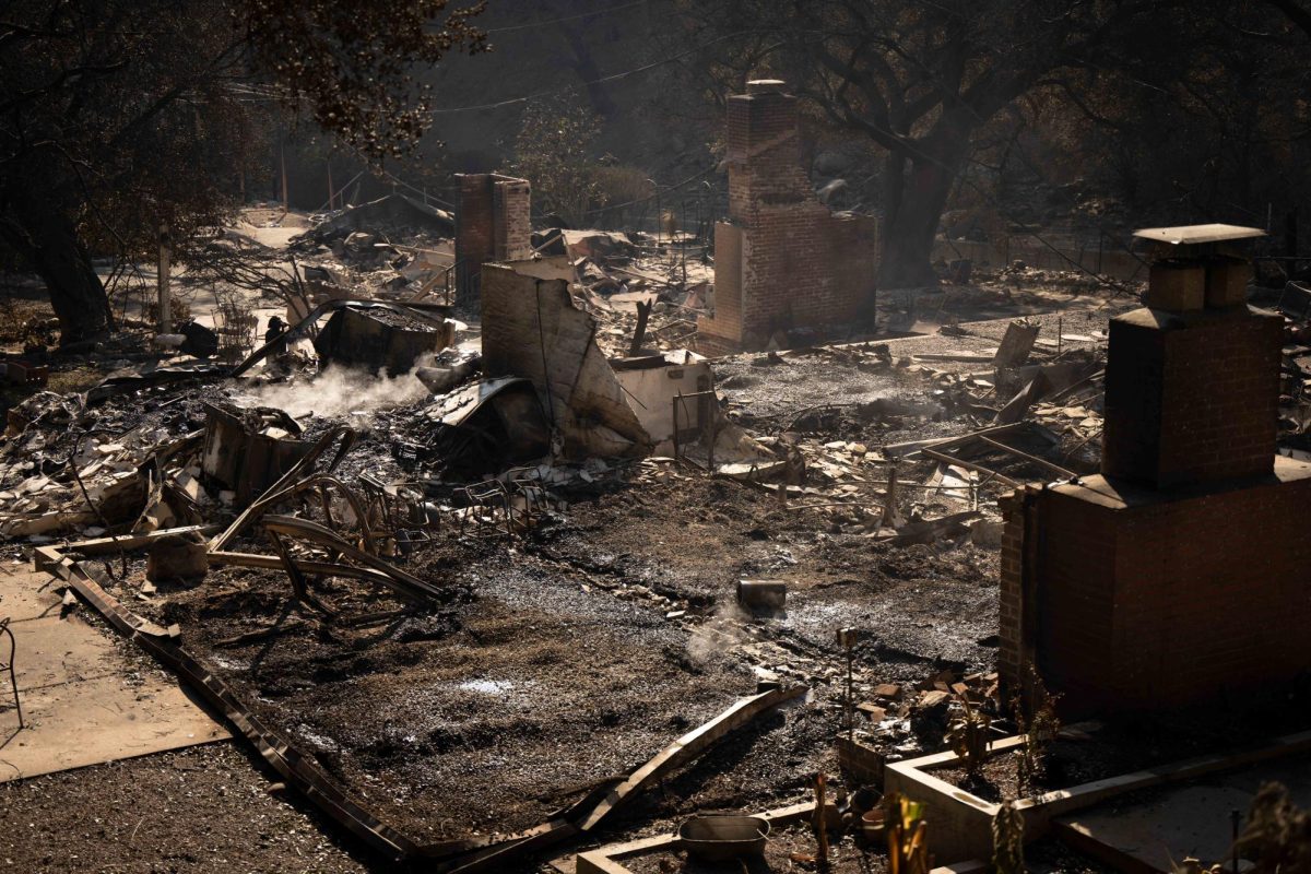 The aftermath of the Eaton Fire in the Altadena neighborhood of Los Angeles, Jan. 11, 2025. 