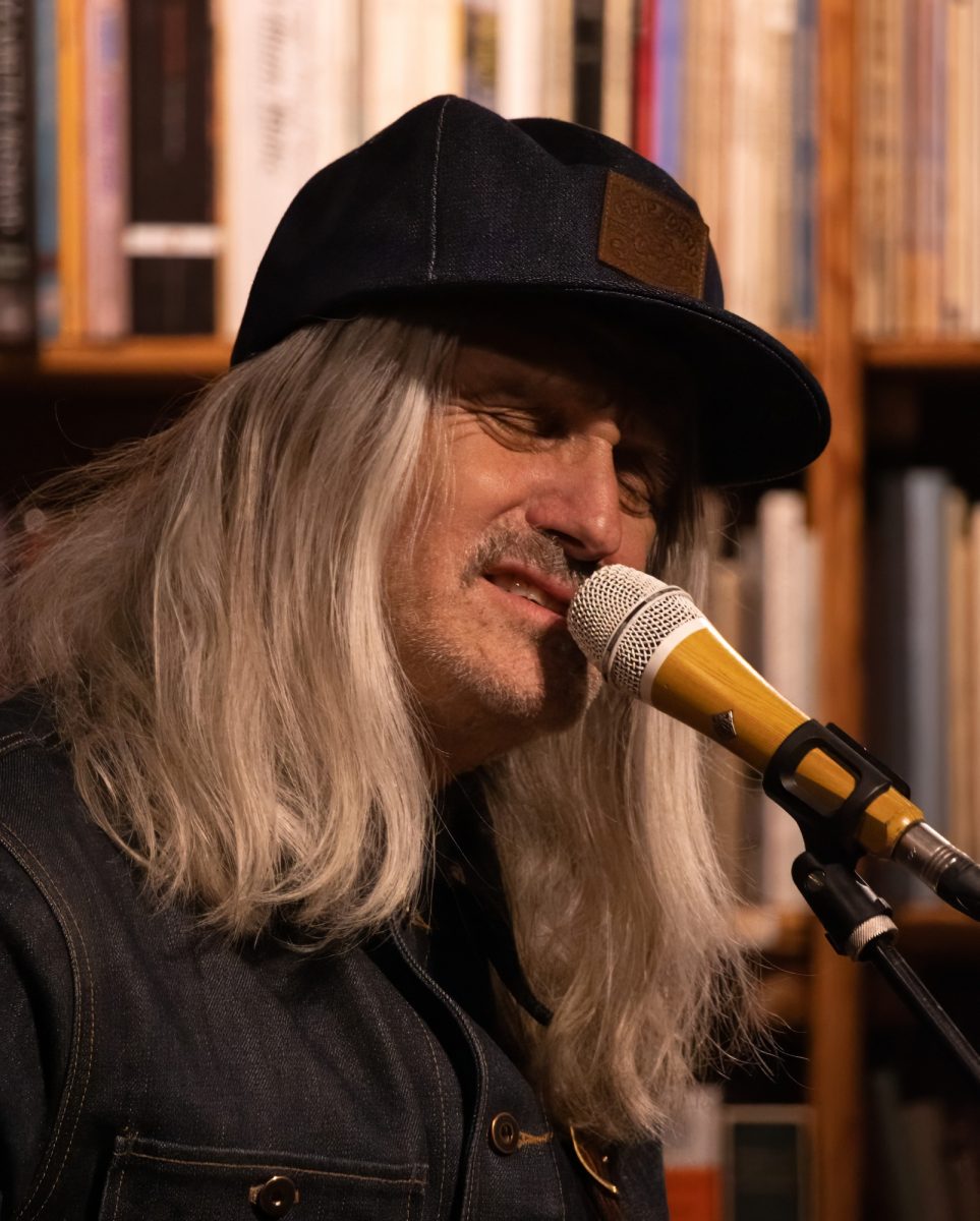 Steve Poltz performed the Greatest Show of His Life, at Tsunami Books in Eugene, Ore. Friday night Jan. 31. 