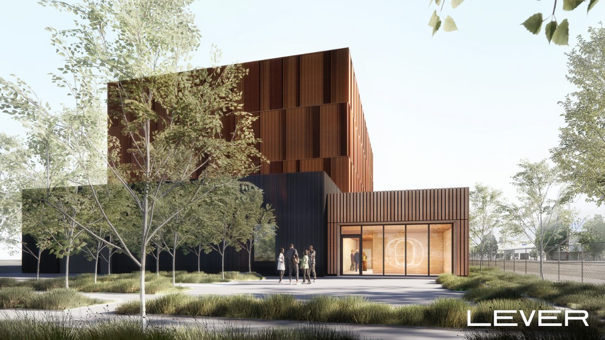 Rendering of new Oregon Acoustic Research Lab located in Terminal 2 of the Port of Portland. (Photo courtesy of LEVER Architecture.)