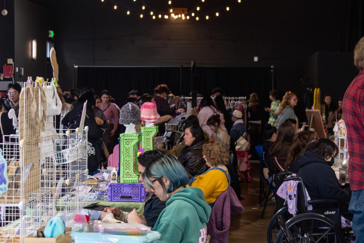 Cloud City Flea hosts a Sanrio & Sonny Angel event at their venue in Portland on Feb. 21,  2026. (Joy Edwards/Emerald)