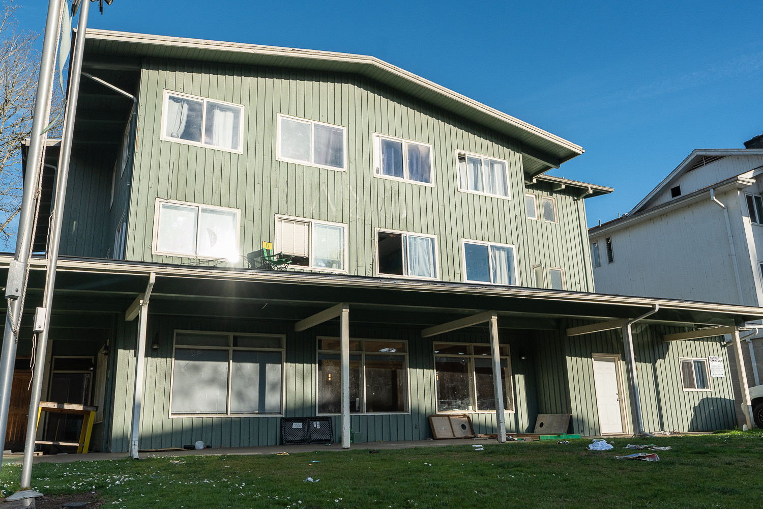 The former house of University of Oregon’s Delta Sigma Phi, which has been disaffiliated through 2030, located on 1306 E 18th Ave, in Eugene, Ore., on Mar. 19, 2026. (Saj Sundaram/Emerald)