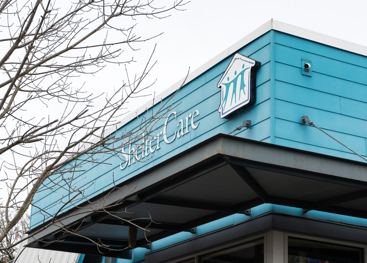ShelterCare, a nonprofit located on 499 W 4th Ave., in Eugene, Ore., on Mar. 19, 2026, provides housing and behavioral health services for unhoused people across Eugene-Springfield area. (Saj Sundaram/Emerald).