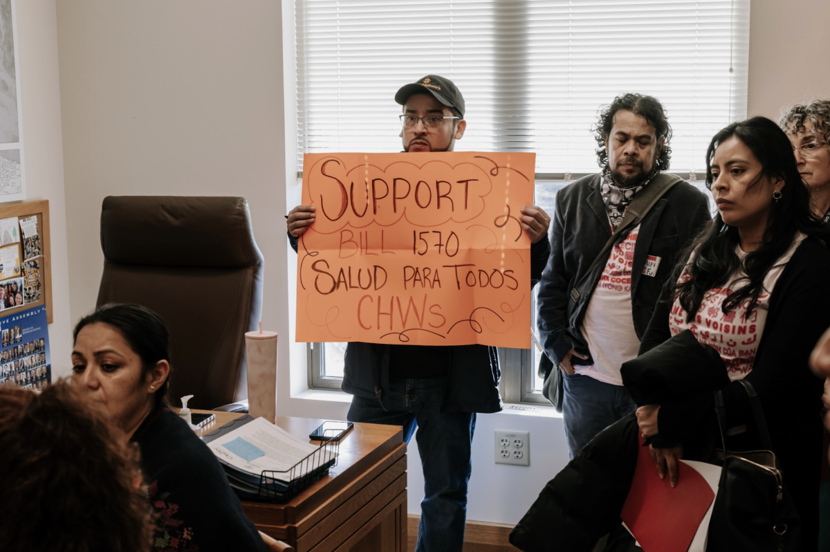 Advocates gather during PCUN's Day Without an Immigrant event at the Capitol on Jan. 14, 2026. (Courtesy of PCUN)