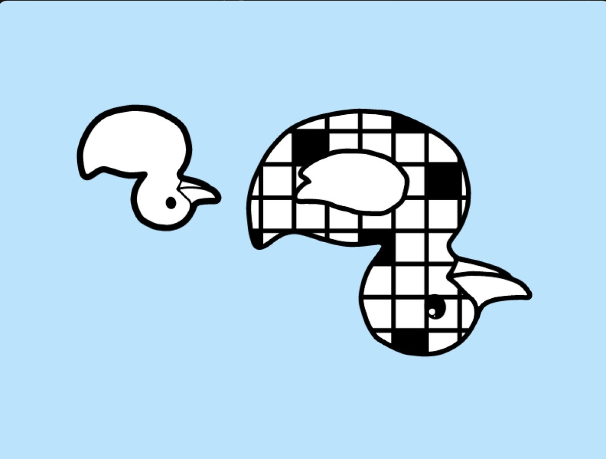 Crossword Logo Upside Down